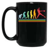 Evolution Fastpitch Softball Pitcher Black Coffee Mug, Gift Coffee Mug