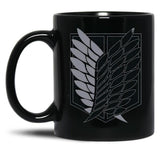 Exploration Battalion - Snk - Bw Classic Black Coffee Mug, Gift Coffee Mug