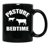 Farmer Cattle Cows Tshirts - Funny Cow Tshirt Pasture Bedtime Funny Cow Lovers Gift Idea Tshirt Black Coffee Mug, Gift Coffee Mug - Black