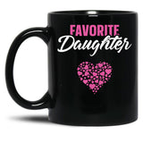 Favorite Daughter Mom Gifts Mother'S Day Gift Best Mom Ever Black Coffee Mug, Gift Coffee Mug