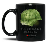 Fck Trudeau We Salute Vets Black Coffee Mug, Gift Coffee Mug