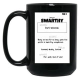 February 4 Swarthy Black Coffee Mug, Gift Coffee Mug