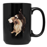 Ferret Art - Elinationart Black Coffee Mug, Gift Coffee Mug - Black