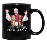 First American Pope Leo Xiv (1) Black Coffee Mug - Black