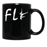 Fly Aerialist Aerial Silk Girl Aerial Silks Aerial Silks Circus Funny Lyra Black Coffee Mug, Gift Coffee Mug - Black