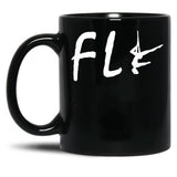 Fly Aerialist Aerial Silk Girl Aerial Silks Aerial Silks Circus Funny Lyra Black Coffee Mug, Gift Coffee Mug