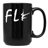 Fly Aerialist Aerial Silk Girl Aerial Silks Aerial Silks Circus Funny Lyra Black Coffee Mug, Gift Coffee Mug - Black