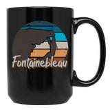 Fontainebleau Mountain Climbing Gift Black Coffee Mug, Gift Coffee Mug - Black