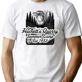 Forest Hackett'S Quarry Summer Camp T-Shirt for Men & Women, T-Shirts Graphic Tee - White