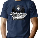 Forest Hackett'S Quarry Summer Camp T-Shirt for Men & Women, T-Shirts Graphic Tee - Navy