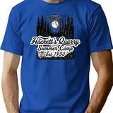 Forest Hackett'S Quarry Summer Camp T-Shirt for Men & Women, T-Shirts Graphic Tee - Blue