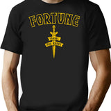 Fortune Favors The Brave T-Shirt for Men & Women, T-Shirts Graphic Tee - Black
