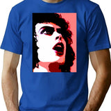Frank N Furter Andy Warhol T-Shirt for Men & Women, T-Shirts Graphic Tee - Blue