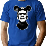 Franken-Mouse (The Happiest Frankenstein On Earth) T-Shirt for Men & Women, T-Shirts Graphic Tee - Blue