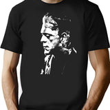 Frankenstein Horror T-Shirt for Men & Women, T-Shirts Graphic Tee - Black