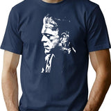 Frankenstein Horror T-Shirt for Men & Women, T-Shirts Graphic Tee - Navy