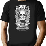 Frankenstein Monster Halloween Banknote Horror Dollar Money T-Shirt for Men & Women, T-Shirts Graphic Tee - Black