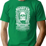 Frankenstein Monster Halloween Banknote Horror Dollar Money T-Shirt for Men & Women, T-Shirts Graphic Tee - Green