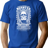 Frankenstein Monster Halloween Banknote Horror Dollar Money T-Shirt for Men & Women, T-Shirts Graphic Tee - Blue