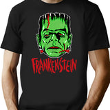 Frankenstein - Vintage 1960'S Style T-Shirt for Men & Women, T-Shirts Graphic Tee - Black