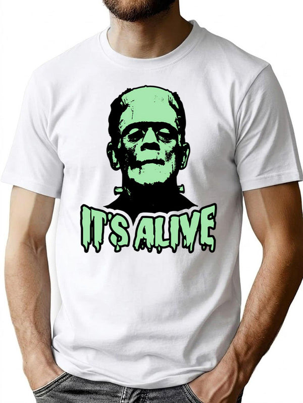 Frankenstein (2) T-Shirt for Men & Women, T-Shirts Graphic Tee - White