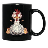 Frazzled Chickens Black Coffee Mug, Gift Coffee Mug - Black