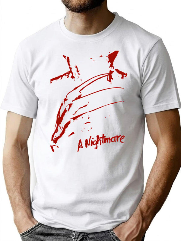 Freddy Krueger T-Shirt for Men & Women, T-Shirts Graphic Tee - White