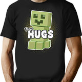 Free Hugs T-Shirt T-Shirt for Men & Women, T-Shirts Graphic Tee - Black