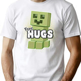 Free Hugs T-Shirt T-Shirt for Men & Women, T-Shirts Graphic Tee - White
