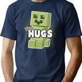 Free Hugs T-Shirt T-Shirt for Men & Women, T-Shirts Graphic Tee - Navy