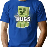 Free Hugs T-Shirt T-Shirt for Men & Women, T-Shirts Graphic Tee - Blue