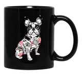 French Bulldog - Bad To The Bone Black Coffee Mug, Gift Coffee Mug - Black