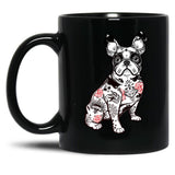 French Bulldog - Bad To The Bone Black Coffee Mug, Gift Coffee Mug