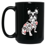 French Bulldog - Bad To The Bone Black Coffee Mug, Gift Coffee Mug
