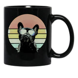 French Bulldog Lovers 80S Style Vintage Black Coffee Mug, Gift Coffee Mug - Black