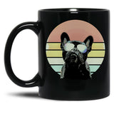 French Bulldog Lovers 80S Style Vintage Black Coffee Mug, Gift Coffee Mug