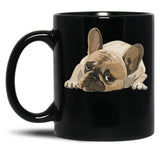 French Bulldog Black Coffee Mug, Gift Coffee Mug