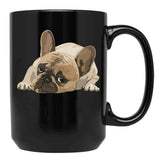 French Bulldog Black Coffee Mug, Gift Coffee Mug - Black
