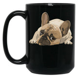 French Bulldog Black Coffee Mug, Gift Coffee Mug