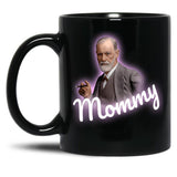 Freud Mommy Meme Classic Black Coffee Mug, Gift Coffee Mug