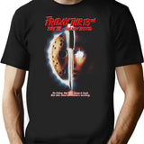 Friday The 13Th Jason Voorhees Slasher. Horror Classic T-Shirt for Men & Women, T-Shirts Graphic Tee - Black