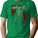 Friday The 13Th (2) T-Shirt for Men & Women, T-Shirts Graphic Tee - Green