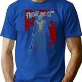 Friday The 13Th (2) T-Shirt for Men & Women, T-Shirts Graphic Tee - Blue