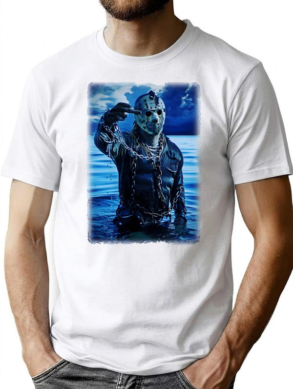 Friday The 13Th T-Shirt for Men & Women, T-Shirts Graphic Tee - White