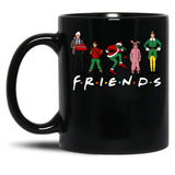 Friend Movies Christmas Gift Black Coffee Mug, Gift Coffee Mug
