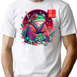 Frog Warrior T-Shirt for Men & Women, T-Shirts Graphic Tee - White