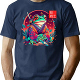 Frog Warrior T-Shirt for Men & Women, T-Shirts Graphic Tee - Navy