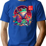 Frog Warrior T-Shirt for Men & Women, T-Shirts Graphic Tee - Blue