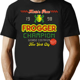 Frogger Champion '98 Nyc Worn T-Shirt for Men & Women, T-Shirts Graphic Tee - Black