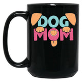 Full Time Dog Mom Funny Black Coffee Mug, Gift Coffee Mug
